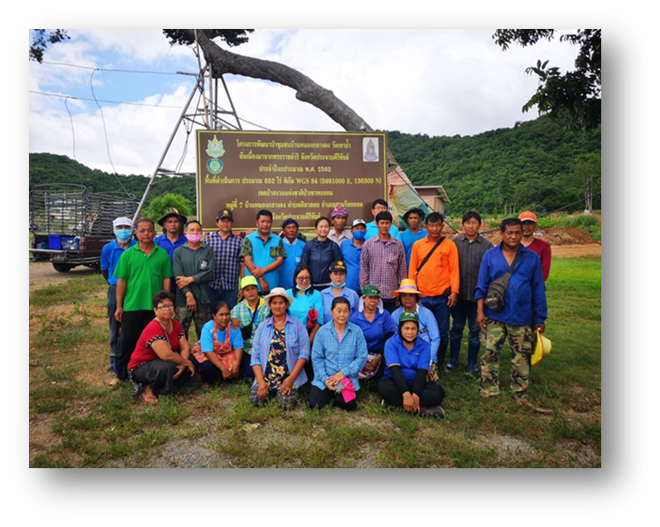 โครงการพัฒนาป่าชุมชนบ้านหนองกลางดง วัดเขาถ้ำอันเนื่องมาจากพระราชดำริ  ตำบลศิลาลอย อำเภอสามร้อยยอด จังหวัดประจวบคีรีขันธ์