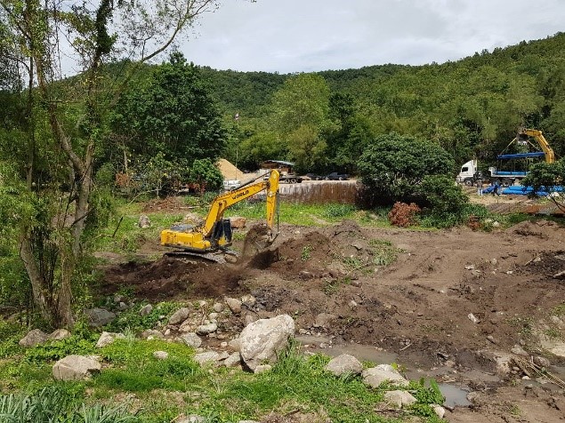 โครงการฝายทดน้ำวังครกพร้อมระบบส่งน้ำอันเนื่องมาจากพระราชดำริ  ตำบลบ้านคา อำเภอบ้านคา จังหวัดราชบุรี