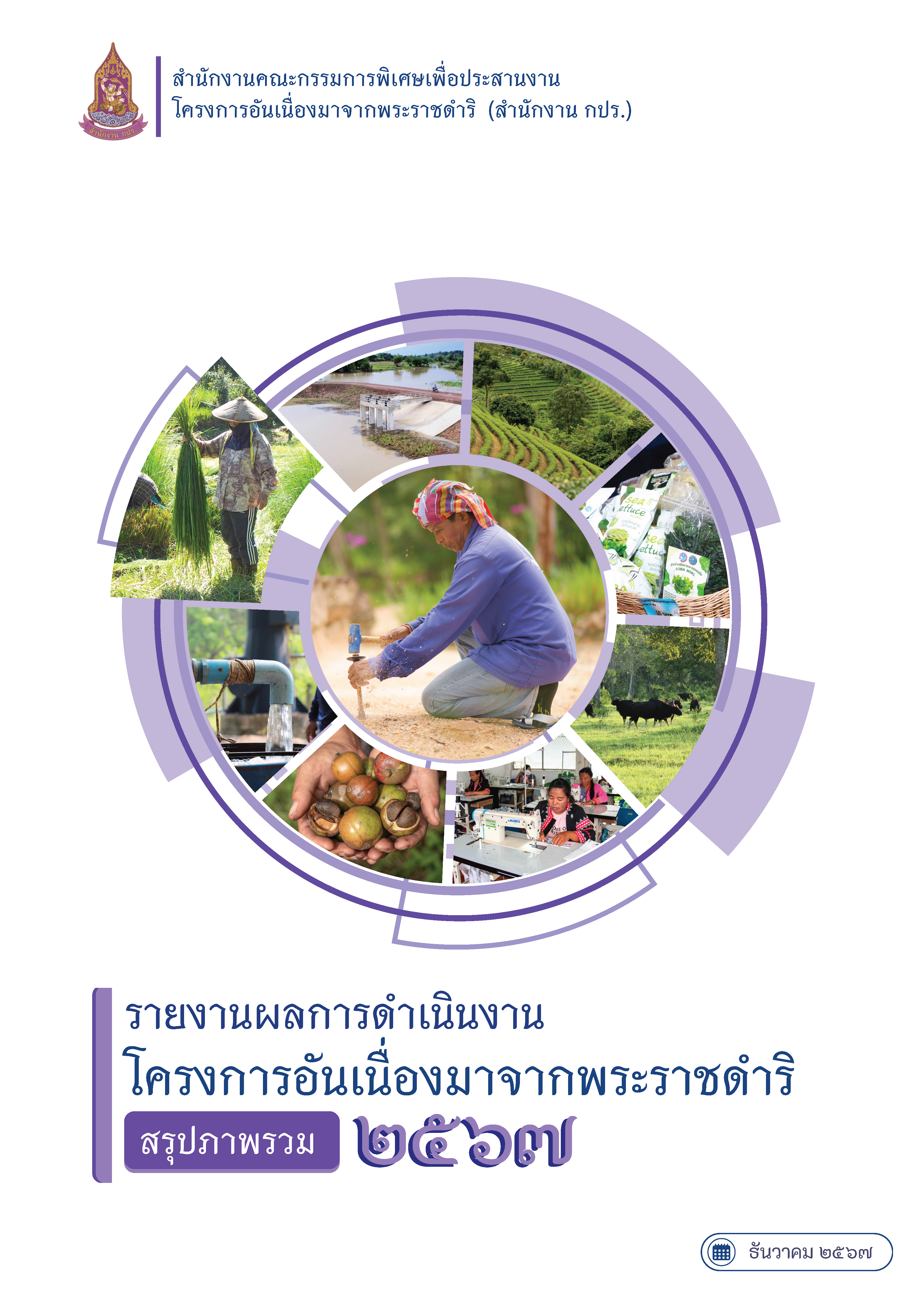 รายงานผลการดำเนินงานโครงการอันเนื่องมาจากพระราชดำริ สรุปภาพรวม 2567