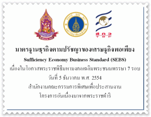 การสัมมนาวิชาการเศรษฐกิจพอเพียงด้านธุรกิจ ครั้งที่ ๑ ณ ห้องกมลทิพย์บอลรูม โรงแรมสยามซิตี กรุงเทพฯ วันพุธที่ ๙ มีนาคม ๒๕๕๔